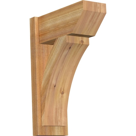 Ekena Millwork Thorton Slat Rough Sawn Outlooker, Western Red Cedar, 8"W x 18"D x 26"H OUT08X18X26THR06RWR